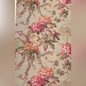 Braemore Upholstery Drapery Fabric 4 Yds Watercolor Floral Botanical Cottage New